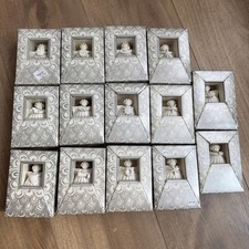 Vintage Margaret Furlong Porcelain Angel Ornaments Lot of 14 w/ Original Boxes picture