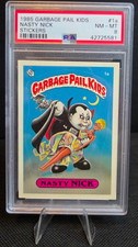 1985 Topps OS1 Garbage Pail Kids Series 1 Nasty Nick 1a Card PSA 8 NM-MINT 👀 9? picture