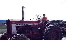 sl40 Original slide 1970’s young boy Farmall tractor 935a picture