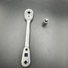 Vintage DURO-CHROME Ratcheting Refrigeration Wrench   4491 picture
