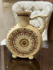 UNESCO Heritage Kosiv Ceramic Kumanets Jug Pitcher Hutsul Pottery Ram Head Handl picture