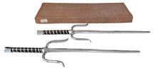 Pair of Xena Warrior Princess Style Fantasy Swords Heavy Metal Display Prop w/Bx picture