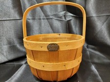 PETERBORO BASKET COMPANY BASKET W/ PLASTIC INSERT 6