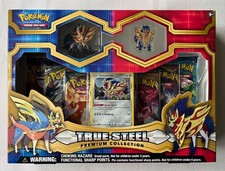 True Steel Premium Collection Box Zamazenta Figure / Pin Sealed Pokemon TCG Card picture