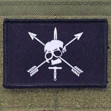 Nous Defions Patch Moral Tactical Meme Special Forces USA Flag Hook & Loop 3x2 picture