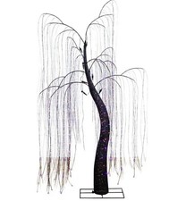 Halloween Home Accents Holiday 7 Foot Color Changing LED Willow Tree picture