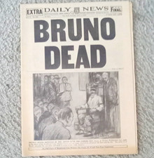 Lindbergh Baby Kidnapper Execution - April 4, 1936 New York Daily News Newspaper picture