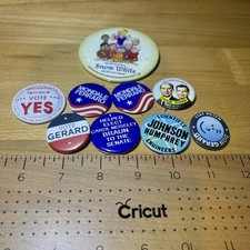  Vintage Political Button Lot 9  picture