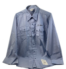 DSCP Quarterdeck Collection Navy USN Dungaree Utility Work Shirt, 2X NEW picture