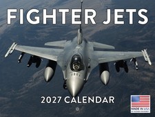 Fighter Jet Calendar 2027 Airplane Jets Aviation Monthly Wall Calender picture