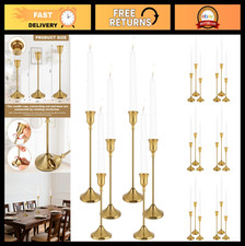 Candlestick Holders, 24PCS Metal Taper Candle Holder picture