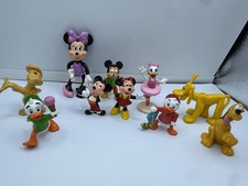 Vintage Disney PVC Figures Lot of 10 Mickey Minnie Mouse Donald Daisy Duck Pluto picture