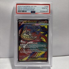 PSA 10 MEGA HAWLUCHA EX 268/217 - ASCENDED HEROES MEGA ATTACK RARE - GEM MINT picture