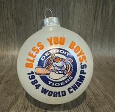 1984 Detroit Tigers BLESS YOU BOYS ORNAMENT World Series Champions Baseball picture