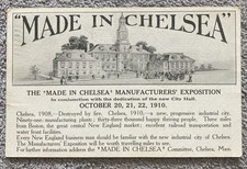 Chelsea Mass Made In Chelsea Manufacturers Exposition & Dedication City Hall Ad picture