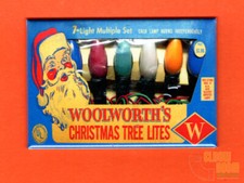 Vintage Woolworth's Christmas Lites box art 2x3