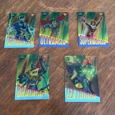 2026 Fleer Ultra Superman Lot of 5 Acetate Insert Cards picture