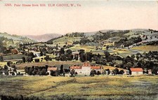 E79/ Elm Grove Wheeling West Virginia Postcard c1910 Poor House from Hill picture