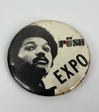 Rare Rev. Jesse Jackson Photo Operation PUSH Expo Button Pin picture