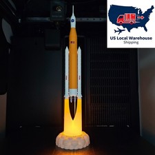 1/400 US NASA SLS Artemis Rocket LED Candle Ambient Light 3D Model picture