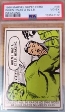 🐲1966 Donruss Marvel Super Heroes #48 HULK☘️ PSA 4 Rookie Year Comic Cards🕷 picture