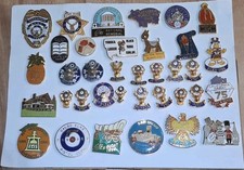 Vintage Lot Of (36) Elks Lodge Pinbacks Pins 60 Years More BPOE picture