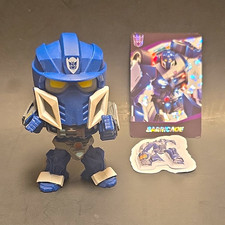 Hasbro Transformers Barricade Blue Figure w/ Collectible Card & Sticker picture