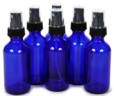 Vivaplex 6, Cobalt Blue, 2 oz Glass Bottles, with 6 Count (Pack of 1), Blue picture