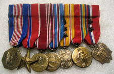 US Miniature Medal Group Award 7 medals, for ww2 picture