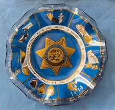 CHP California Highway Patrol Vintage Candy/Nut Dish, Ash Tray, Collectors Plate picture