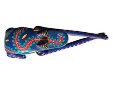 Pedro Ramirez, Alebrije, Wooden Hand-Painted Stylized Frog 14