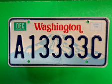 1991-1999 vintage Washington License Plate single for a pickup truck. Nice. picture