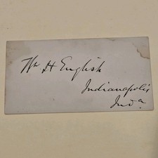 William Hayden English Signed Politician 1880 VP Nominee Autograph Auto W.H. 1 picture