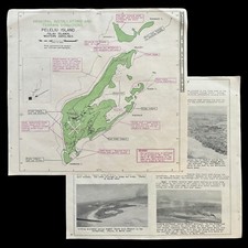 RARE WWII 1944 Battle of Peleliu Operation Stalemate II CONFIDENTIAL Map Report picture