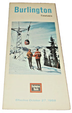 OCTOBER 1968 CB&Q BURLINGTON ROUTE SYSTEM PUBLIC TIMETABLE picture