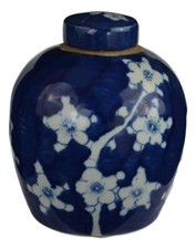 Festcool Antique Style Blue and White Porcelain Blue Cherry Blossom Plum Flow... picture