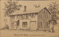 Blacksmith Shop Millbrook NY Vintage Postcard US 3c Stamp picture