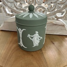 Vintage Wedgwood Sage Green Jasperware 4