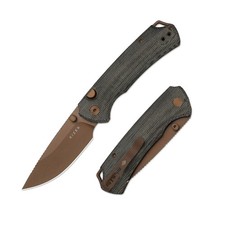 Kizer T1 BD EDC Folding Pocket Knife Nitro-V Blade Micarta Handle V3490.2BA2 picture