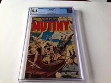 MUTINY 2 CGC 5.5 PRE CODE STORIES OF THE SEAS SHARK FINS COVER ARAGON COMICS picture