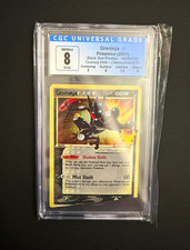 Miscut & Crimped Greninja SWSH144 Celebrations Black Star Promo CGC 8 Error Card picture