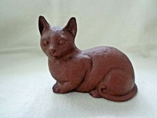 WOODCREST CREATIONS  BROWN CAT   USA picture