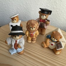 Enesco Lucy And Me Lucy Rigg Bear Porcelain 5 Inch Courage Love Luck 5 Item Lot picture