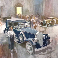 1931 WESTVACO Inspirations for Printing Sample Print Ad Pierce Arrow Town Car picture