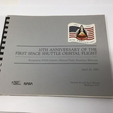 vintage NASA 10th Anniverssary of the 1st Sapace Shuttle Orbital Flight picture