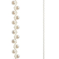 RAZ Imports Pearl Rope Garland, 72-Inch, Plastic, White picture