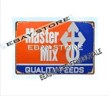 Master Mix Feeds livestock farm metal tin sign home bar decor ideas picture