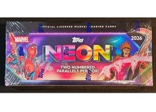 2026 Topps Neon Marvel - Hobby Box 🔥 New -100 Cards - Ships ✈️ picture