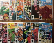 Large Fantastic Four 12 Comic lot (Marvel 1984-1985) FF early copper age VF+ picture