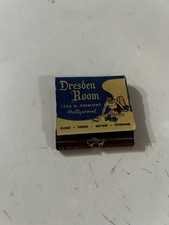 Vintage Dresden Room Hollywood California Matchbook Cover Pin Up Restaurant picture